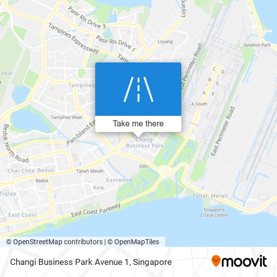 Changi Business Park Avenue 1 map