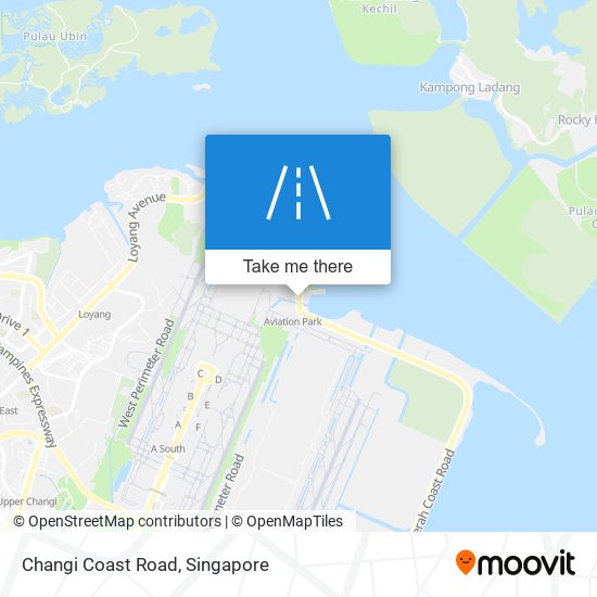 Changi Coast Road map