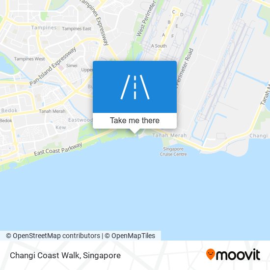 Changi Coast Walk map