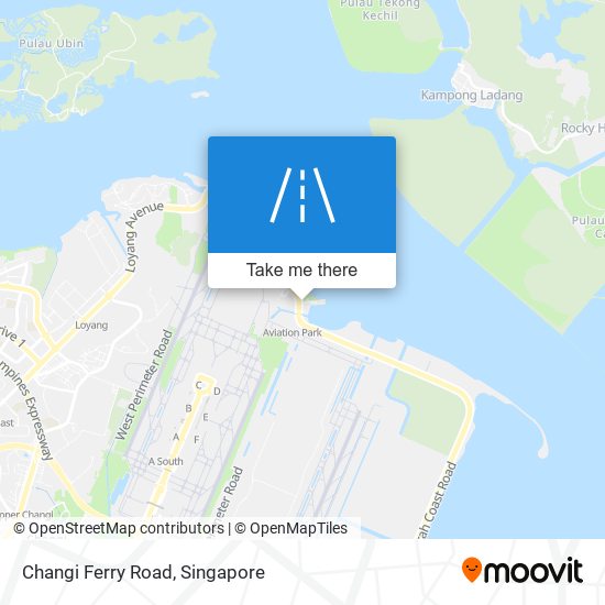 Changi Ferry Road map