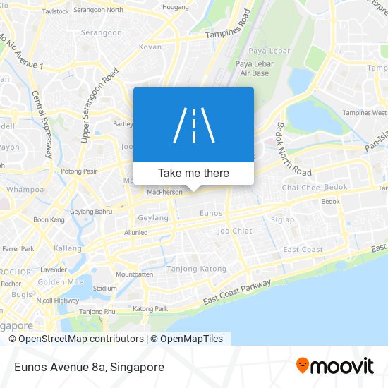 Eunos Avenue 8a map
