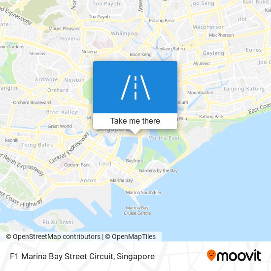 F1 Marina Bay Street Circuit地图