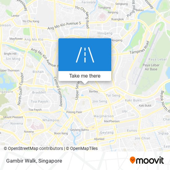 Gambir Walk map