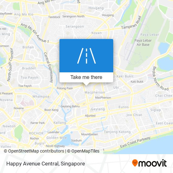 Happy Avenue Central map