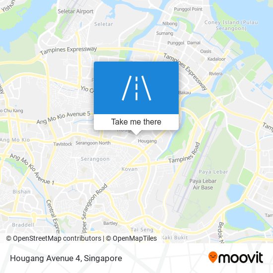 Hougang Avenue 4 map