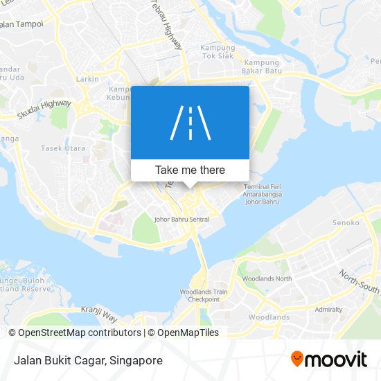Jalan Bukit Cagar map