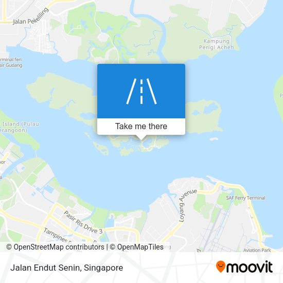 Jalan Endut Senin map