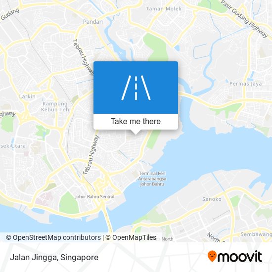 Jalan Jingga map