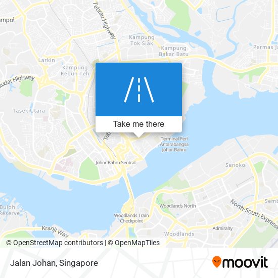 Jalan Johan map