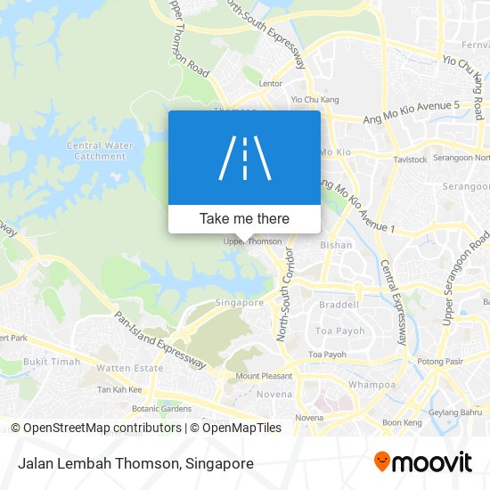 Jalan Lembah Thomson map