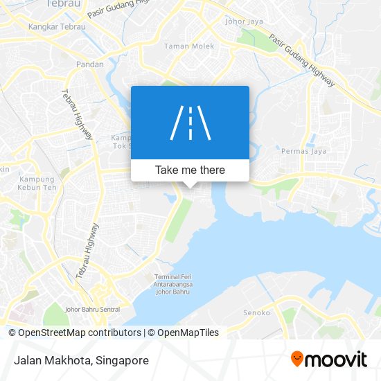 Jalan Makhota map