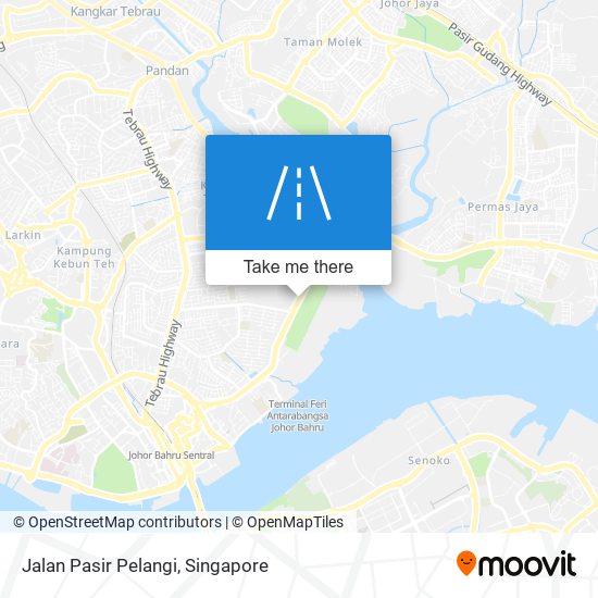 Jalan Pasir Pelangi map