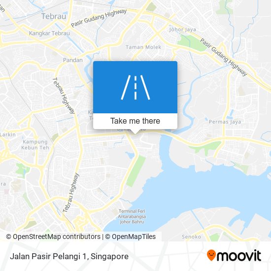 Jalan Pasir Pelangi 1 map