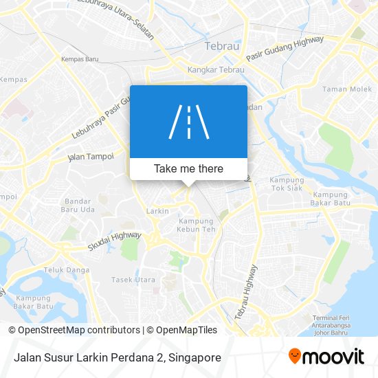 Jalan Susur Larkin Perdana 2 map