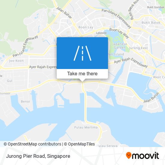 Jurong Pier Road map