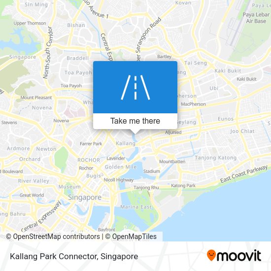 Kallang Park Connector map