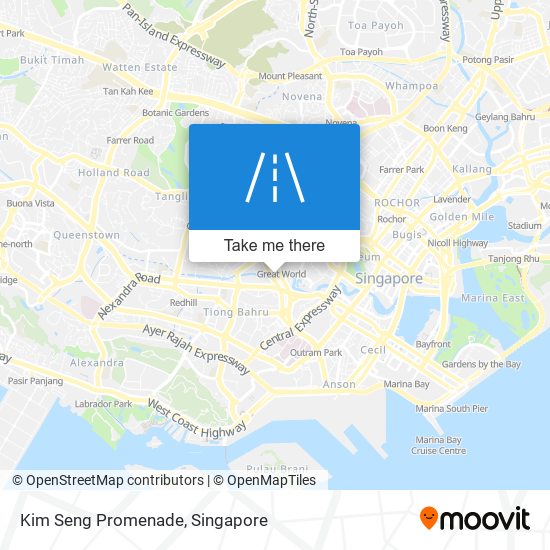 Kim Seng Promenade map