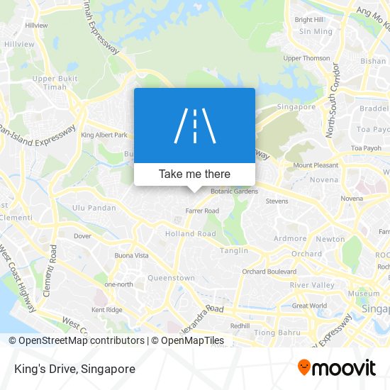 King's Drive map