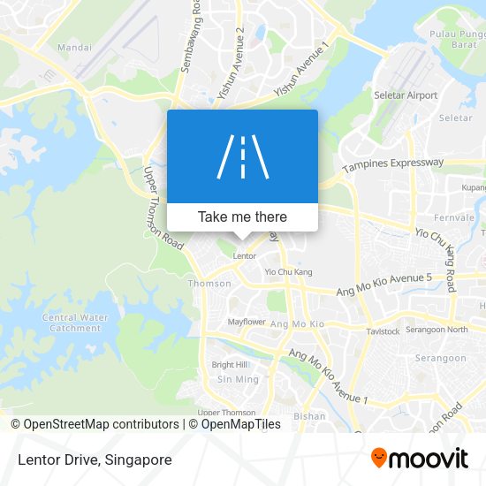 Lentor Drive map