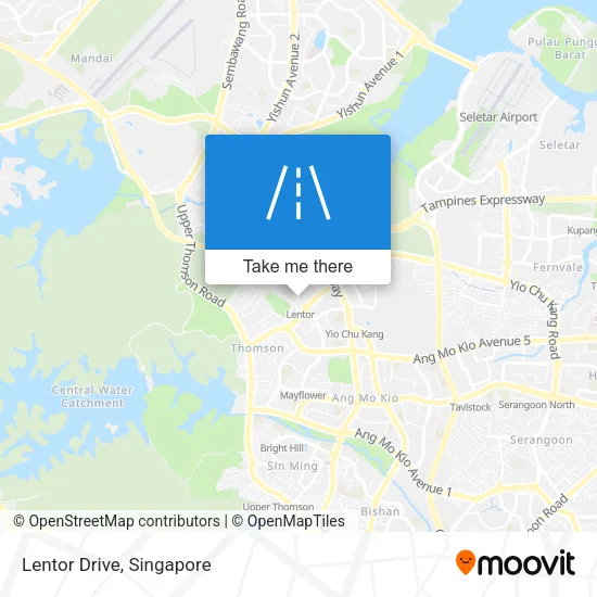 Lentor Drive map