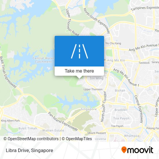 Libra Drive map