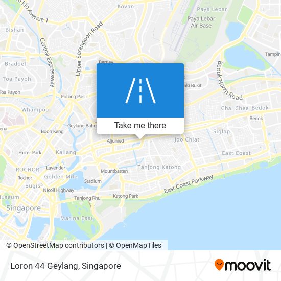 Loron 44 Geylang map