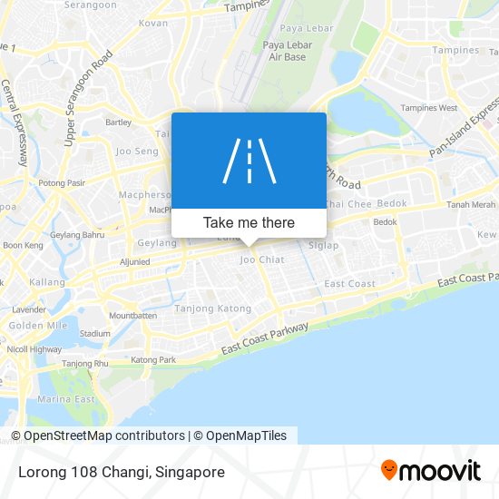 Lorong 108 Changi map