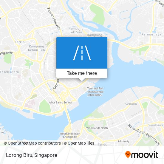 Lorong Biru map