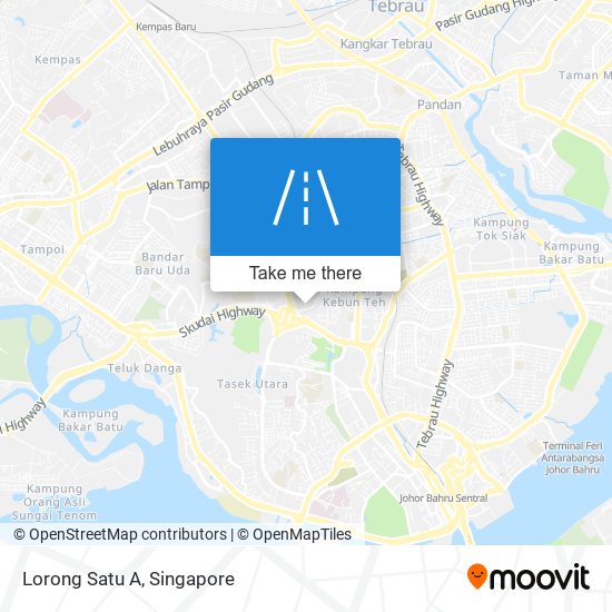 Lorong Satu A map