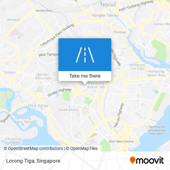 Lorong Tiga map