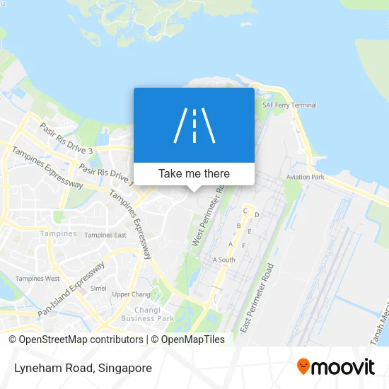 Lyneham Road map