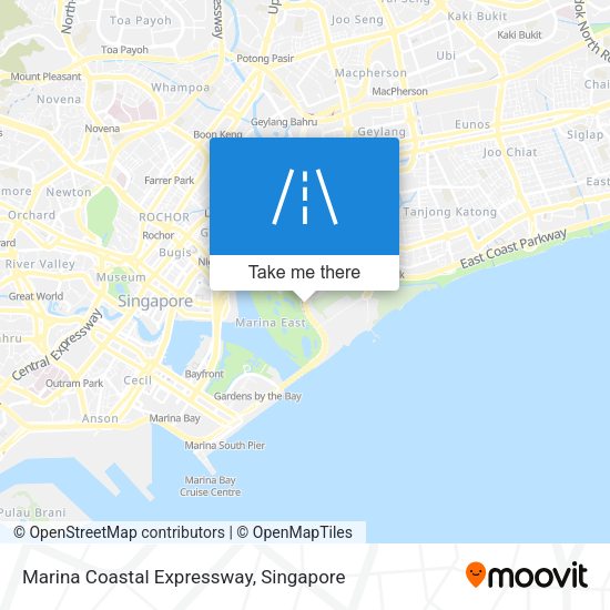Marina Coastal Expressway map