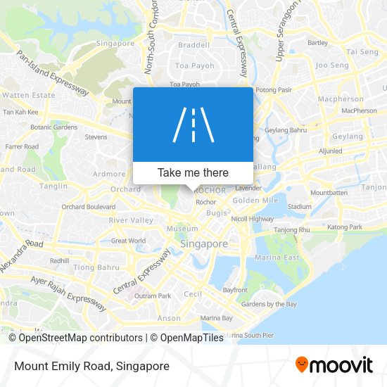 Mount Emily Road map