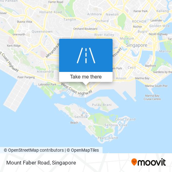 Mount Faber Road map