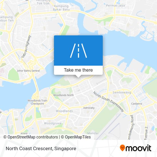 North Coast Crescent map