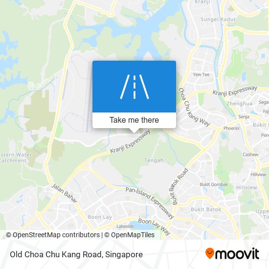 Old Choa Chu Kang Road map