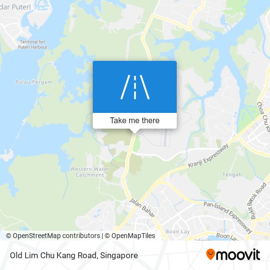 Old Lim Chu Kang Road map