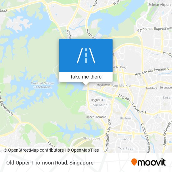 Old Upper Thomson Road map