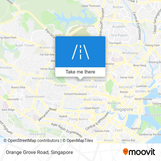 Orange Grove Road map