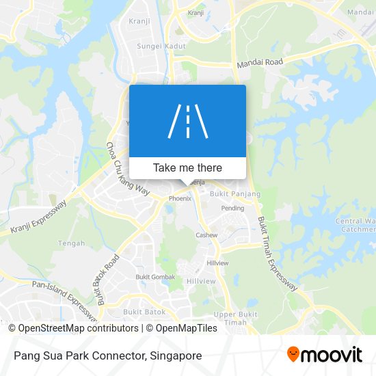Pang Sua Park Connector map