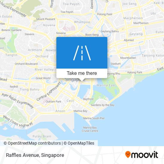 Raffles Avenue map