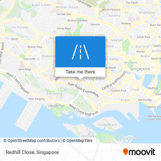 Redhill Close map