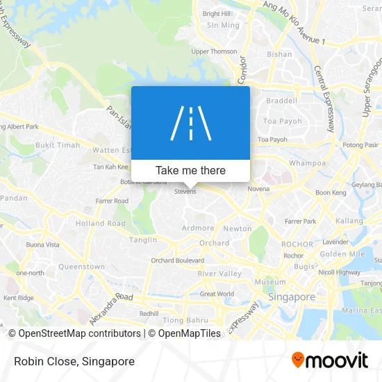 Robin Close map