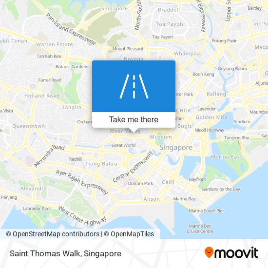 Saint Thomas Walk map
