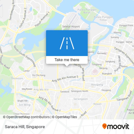 Saraca Hill map