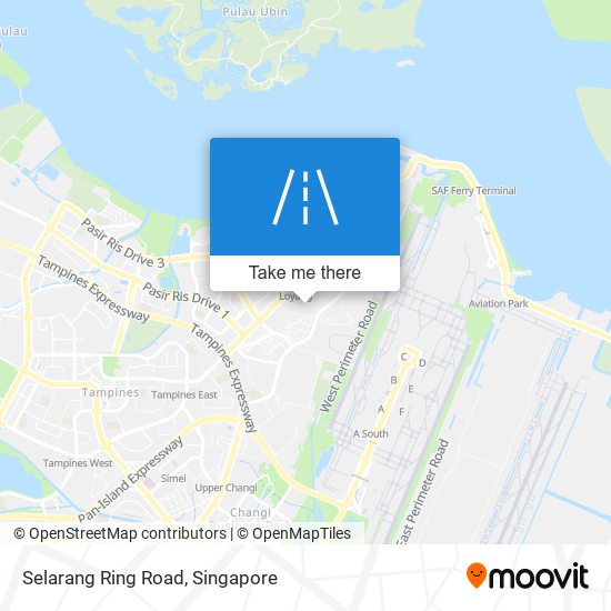 Selarang Ring Road map