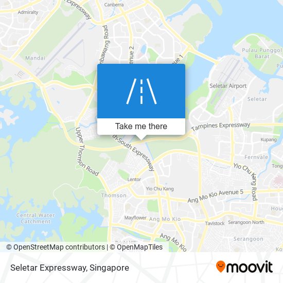 Seletar Expressway map