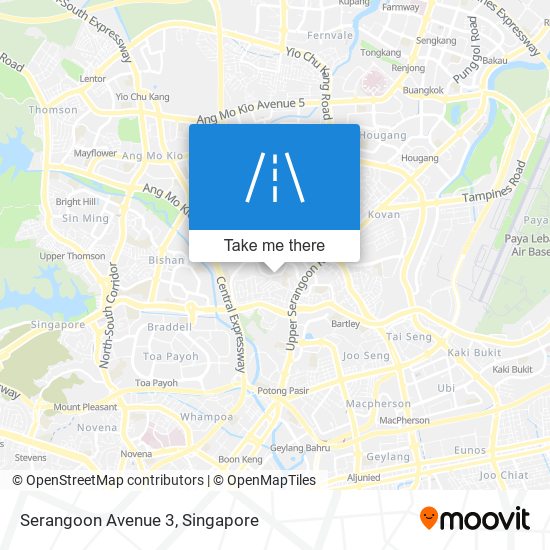 Serangoon Avenue 3 map