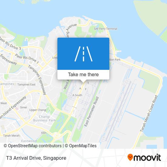 T3 Arrival Drive map