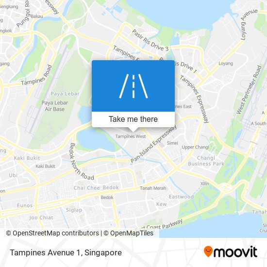 Tampines Avenue 1 map